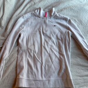 Vineyard Vines white quarter zip